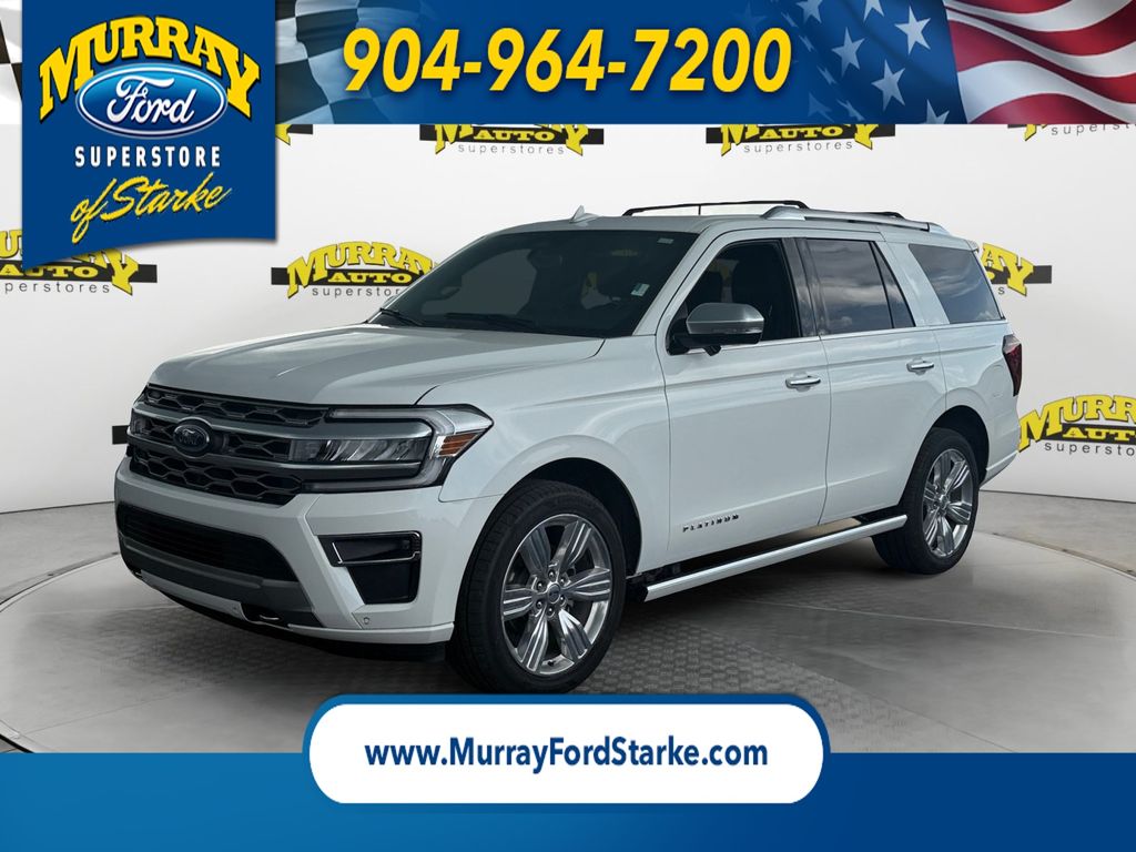 White Metallic 2023 Ford Expedition SUV / Crossover Four-Wheel Drive Automatic