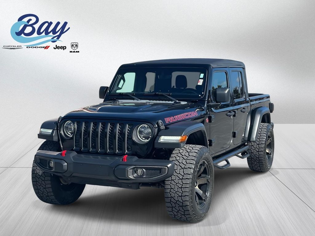 Black Clearcoat 2020 Jeep Gladiator Rubicon Crew Cab 4WD Pickup Truck Four-Wheel Drive 8-Speed Automatic
