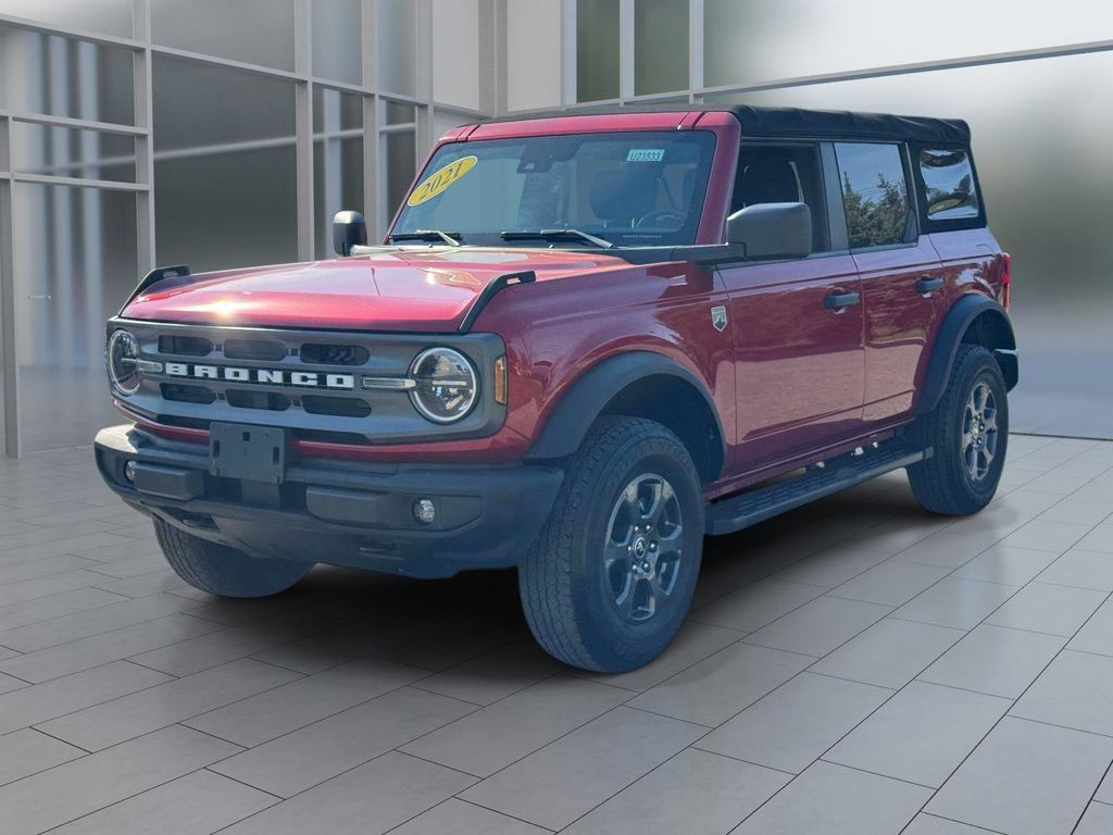 Red Metallic 2021 Ford Bronco Big Bend 4-Door 4WD SUV / Crossover Four-Wheel Drive Automatic