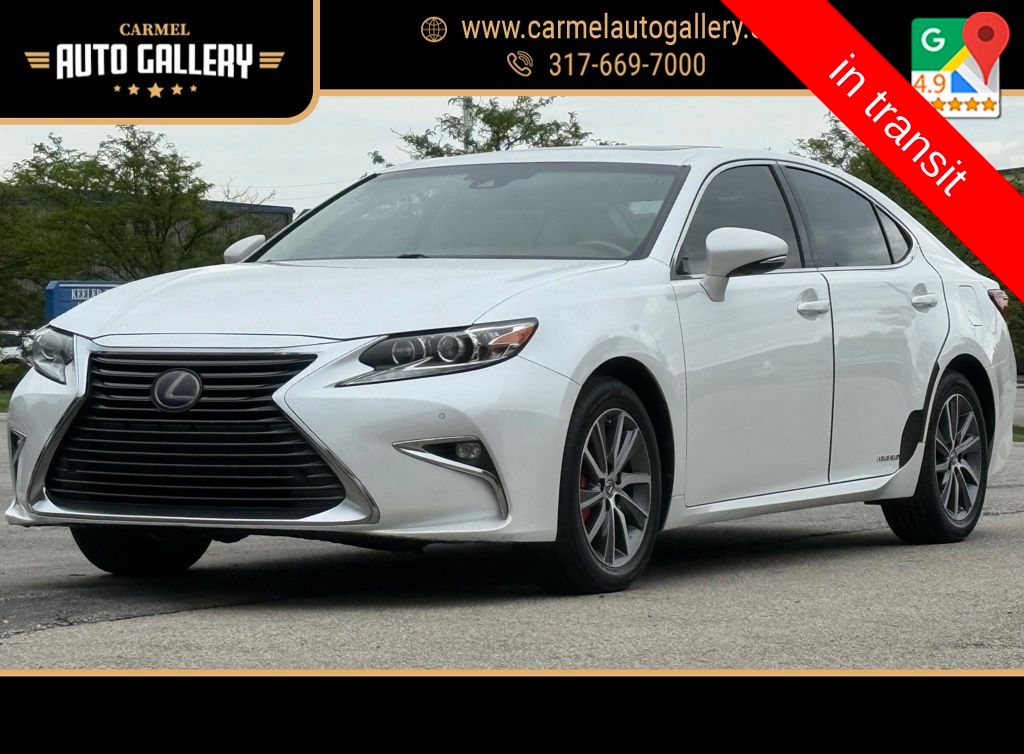 White Pearl 2017 Lexus ES Hybrid 300h FWD Sedan Front-Wheel Drive Continuously Variable Transmission