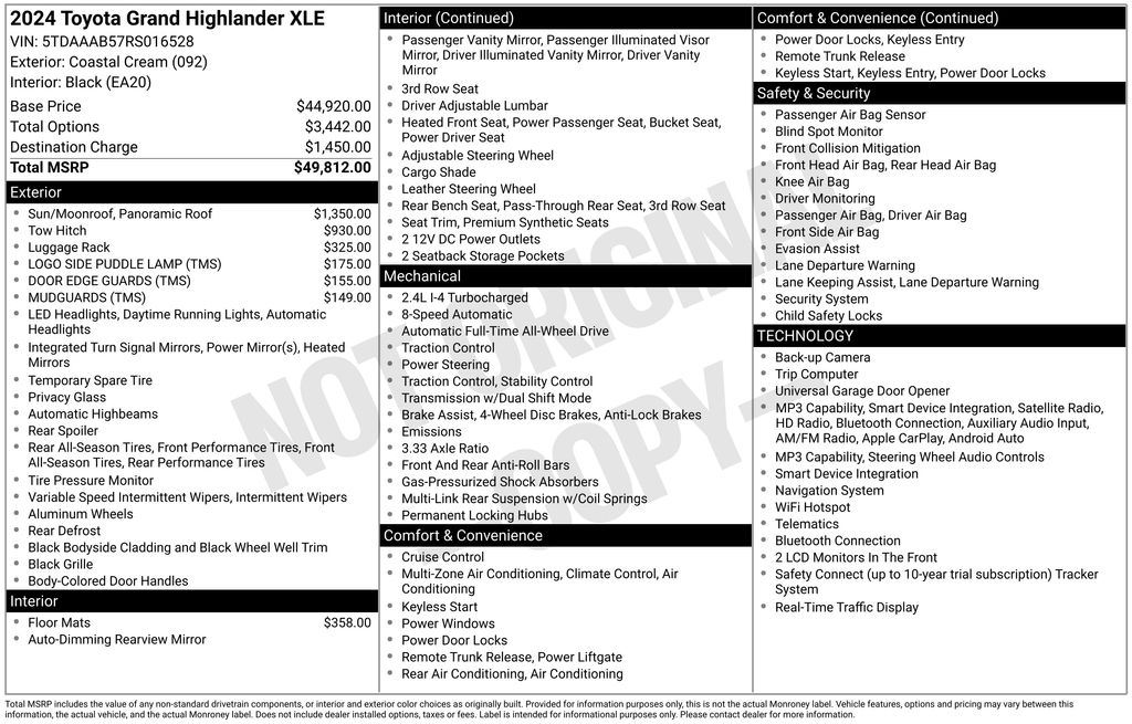 Used 2024 Toyota Grand Highlander SUV
