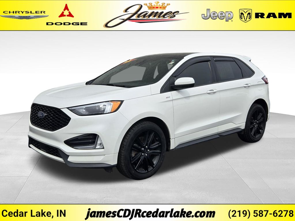 White Metallic 2021 Ford Edge SUV / Crossover All-Wheel Drive 8-Speed Automatic