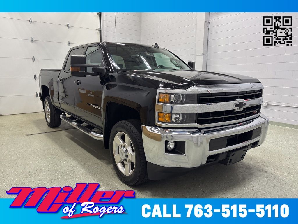 Black 2018 Chevrolet Silverado 2500HD LT Crew Cab 4WD Pickup Truck Four-Wheel Drive 6-Speed Automatic Overdrive