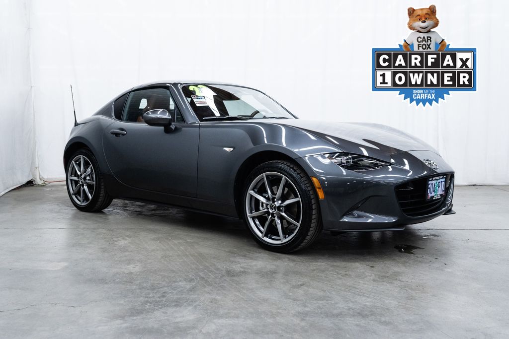 Machine Gray Metallic 2023 Mazda MX-5 Miata RF Grand Touring RWD Convertible Rear-Wheel Drive 6-Speed Automatic