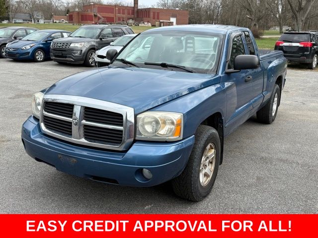 Atlantic Blue Pearlcoat 2005 Dodge Dakota SLT Club Cab 4WD Pickup Truck Four-Wheel Drive 5-Speed Automatic