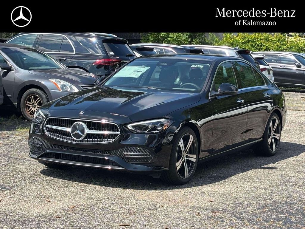 Black 2026 Mercedes-Benz C-Class Sedan All-Wheel Drive 9-Speed Automatic