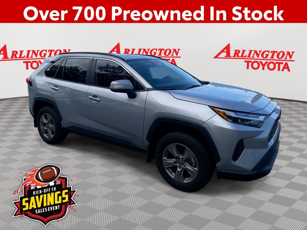 Silver Sky Metallic 2024 Toyota RAV4 Hybrid SUV / Crossover All-Wheel Drive Continuously Variable Transmission