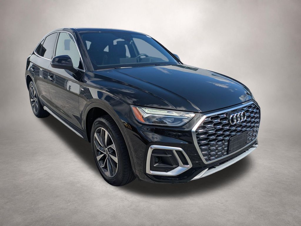 Mythos Black Metallic 2025 Audi Q5 Sportback quattro Premium Plus S Line 45 TFSI Sedan All-Wheel Drive 7-Speed Automatic