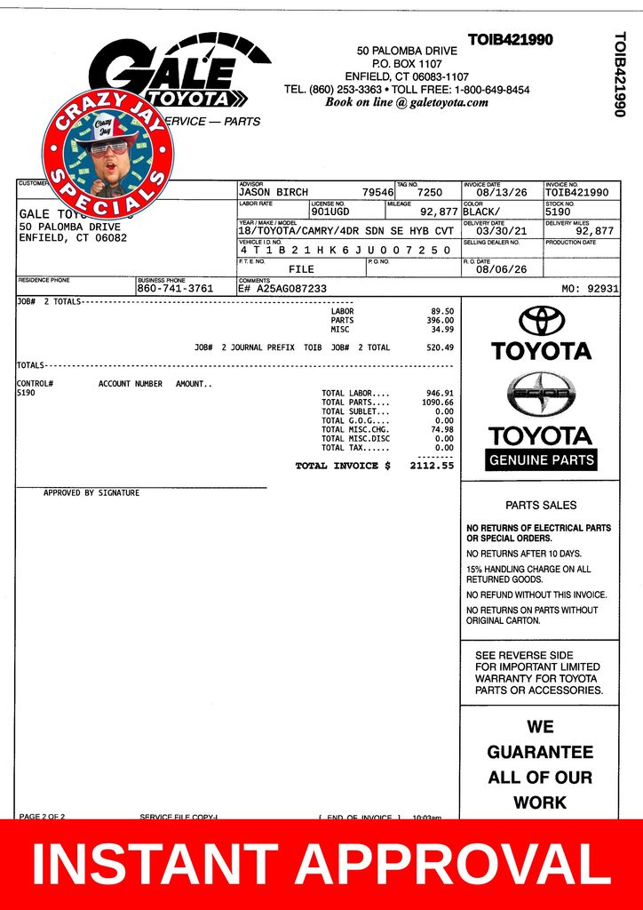 Used 2018 Toyota Camry Hybrid Sedan