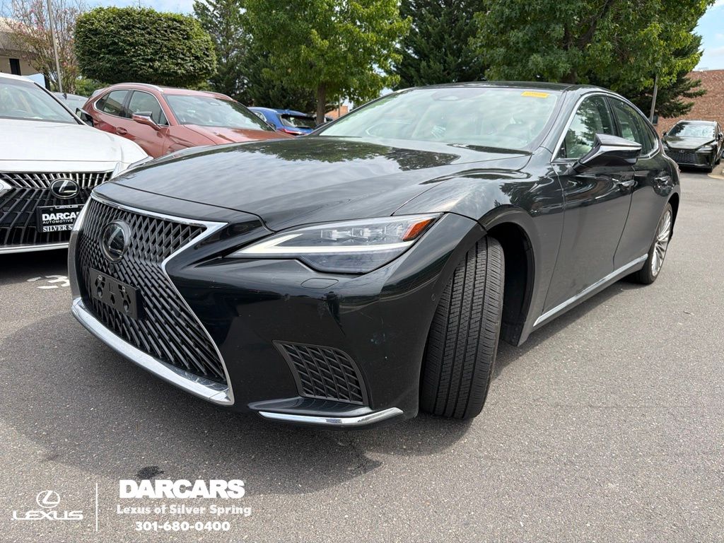 Black (Caviar) 2024 Lexus LS Sedan All-Wheel Drive Automatic