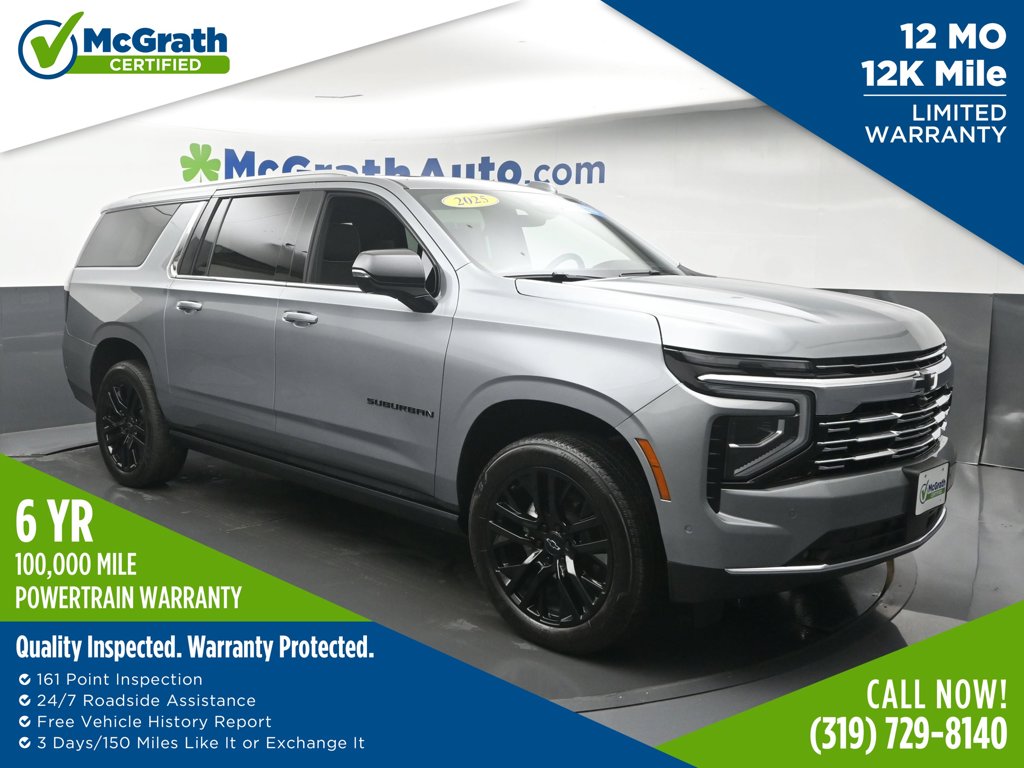 Sterling Gray Metallic 2025 Chevrolet Suburban SUV / Crossover Four-Wheel Drive