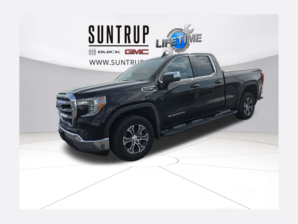 Onyx Black 2020 GMC Sierra 1500 SLE Double Cab RWD Pickup Truck 4X2 8-Speed Automatic