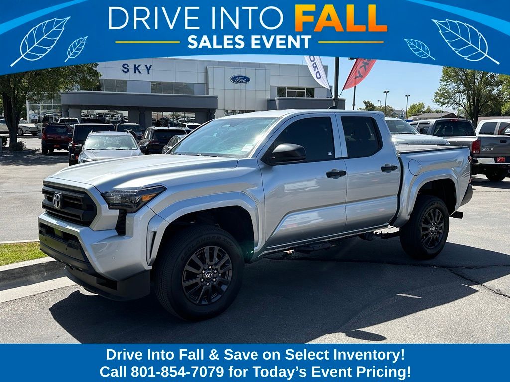 Celestial Silver Metallic 2025 Toyota Tacoma Pickup Truck Four-Wheel Drive 8-Speed Automatic