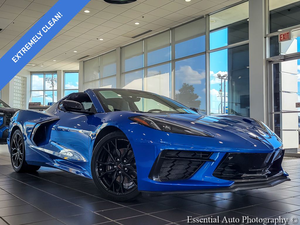 Riptide Blue Metallic 2024 Chevrolet Corvette Coupe Rear-Wheel Drive 8-Speed Dual Clutch