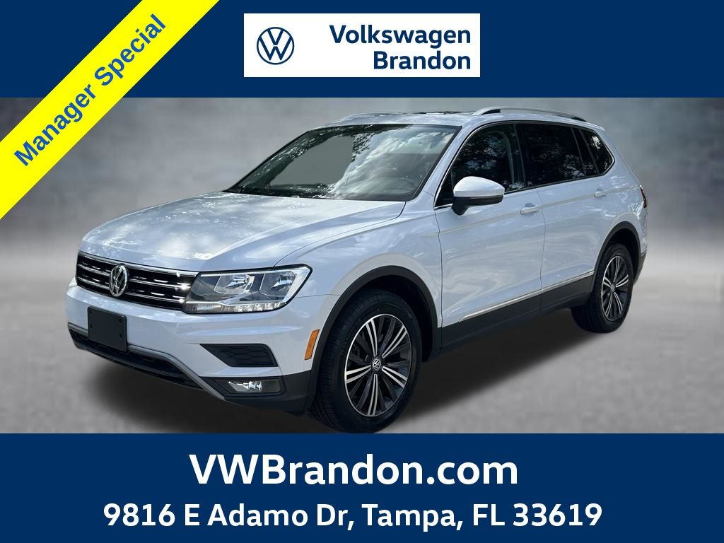 White Silver 2018 Volkswagen Tiguan SUV / Crossover All-Wheel Drive 8-Speed Automatic
