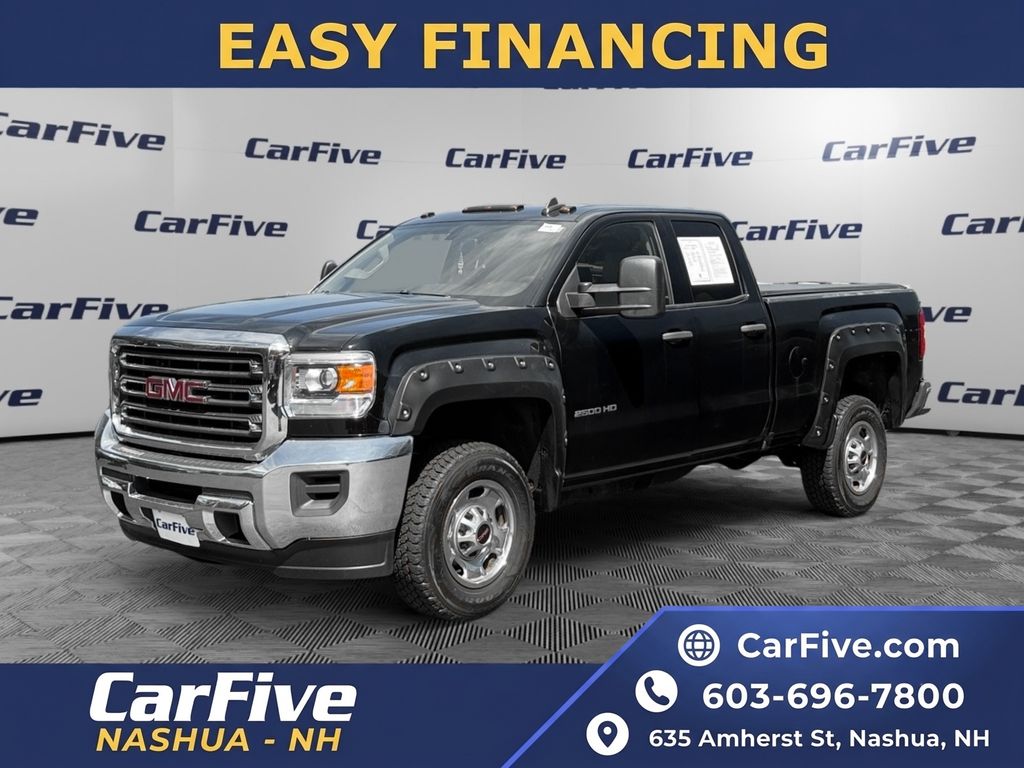 Onyx Black 2015 GMC Sierra 2500HD Pickup Truck Four-Wheel Drive 6-Speed Automatic Overdrive