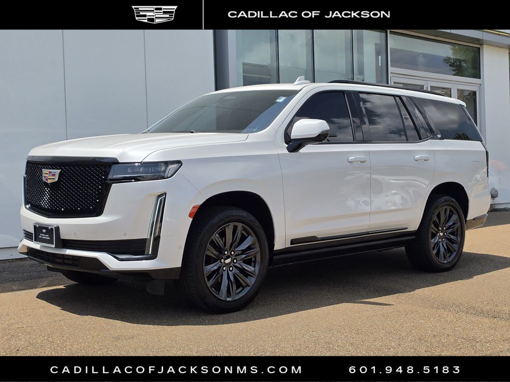 Crystal White Tricoat 2023 Cadillac Escalade SUV / Crossover Four-Wheel Drive Automatic