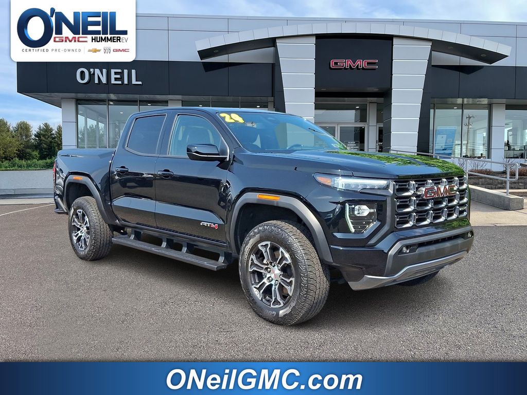 Onyx Black 2024 GMC Canyon Pickup Truck Four-Wheel Drive 8-Speed Automatic
