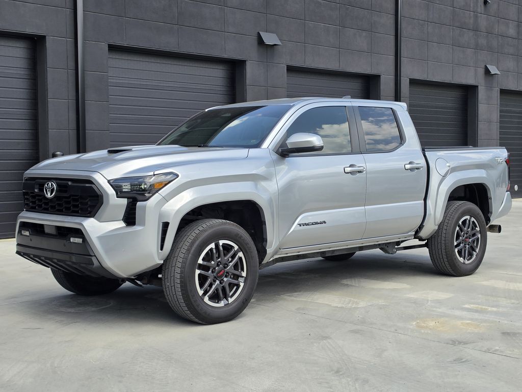 Celestial Silver Metallic 2024 Toyota Tacoma TRD Sport Double Cab 4WD Pickup Truck Four-Wheel Drive 8-Speed Automatic