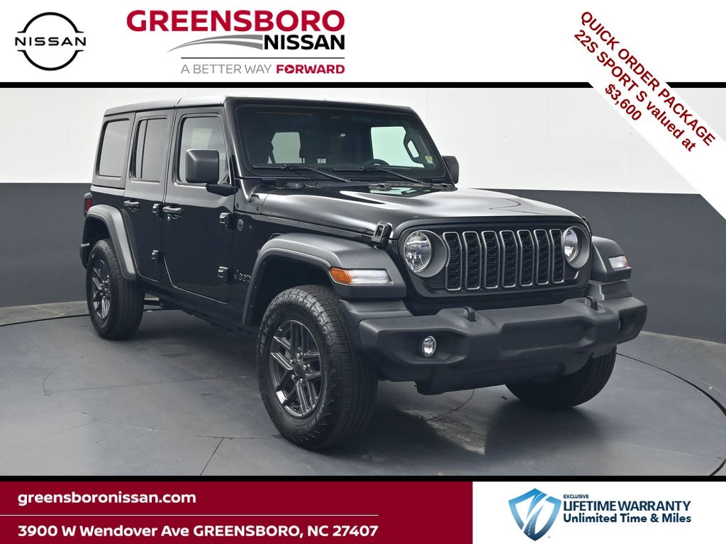 Black Clearcoat 2025 Jeep Wrangler SUV / Crossover Four-Wheel Drive 8-Speed Automatic