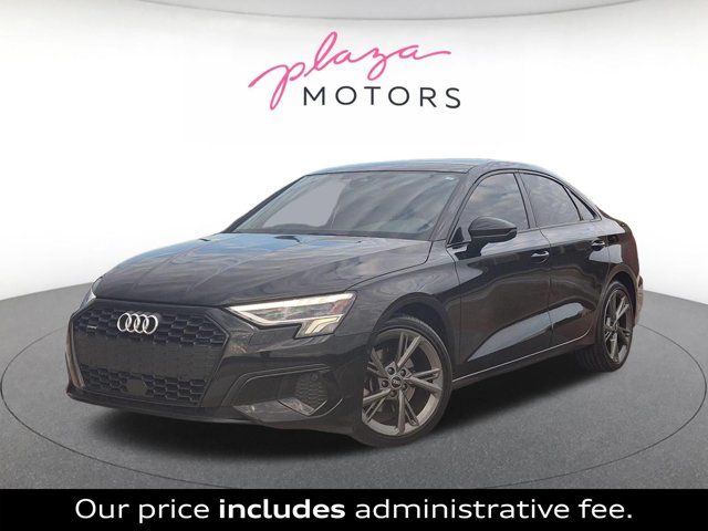 Brilliant Black 2024 Audi A3 Sedan All-Wheel Drive 7-Speed Automatic
