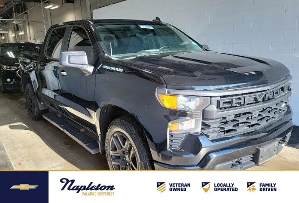 Black 2023 Chevrolet Silverado 1500 Pickup Truck Four-Wheel Drive 8-Speed Automatic