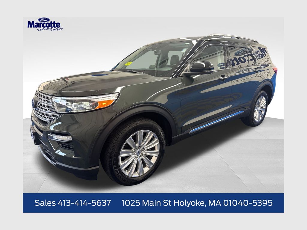 Green Metallic 2023 Ford Explorer SUV / Crossover All-Wheel Drive Automatic