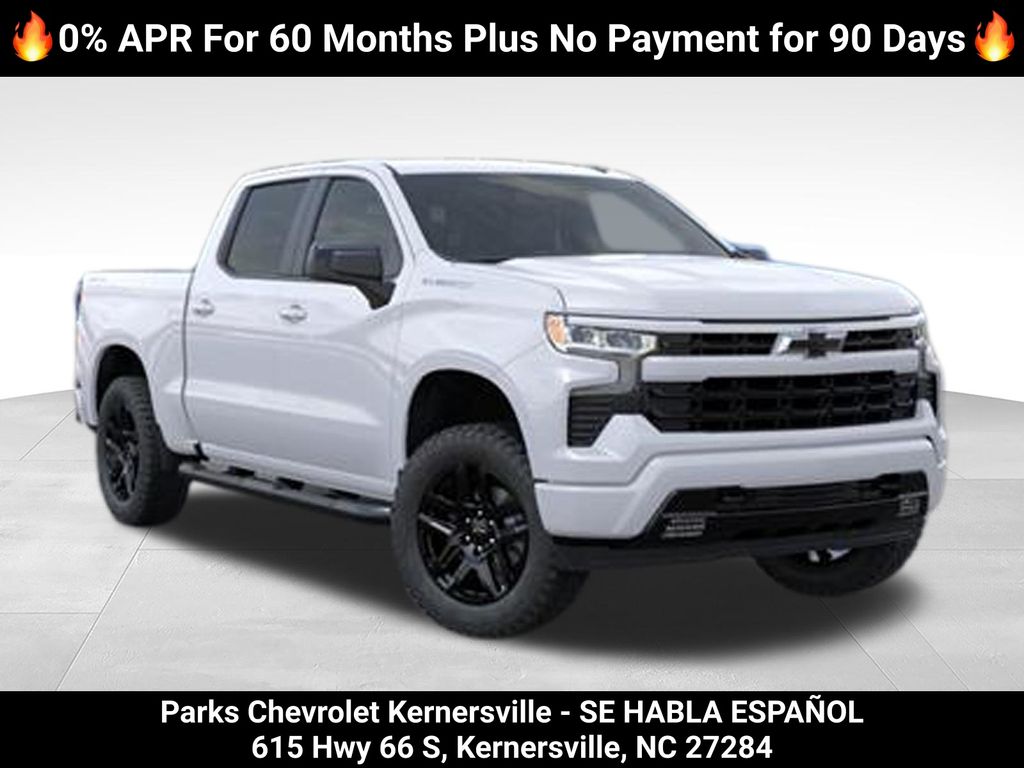 Summit White 2026 Chevrolet Silverado 1500 Pickup Truck Four-Wheel Drive 8-Speed Automatic