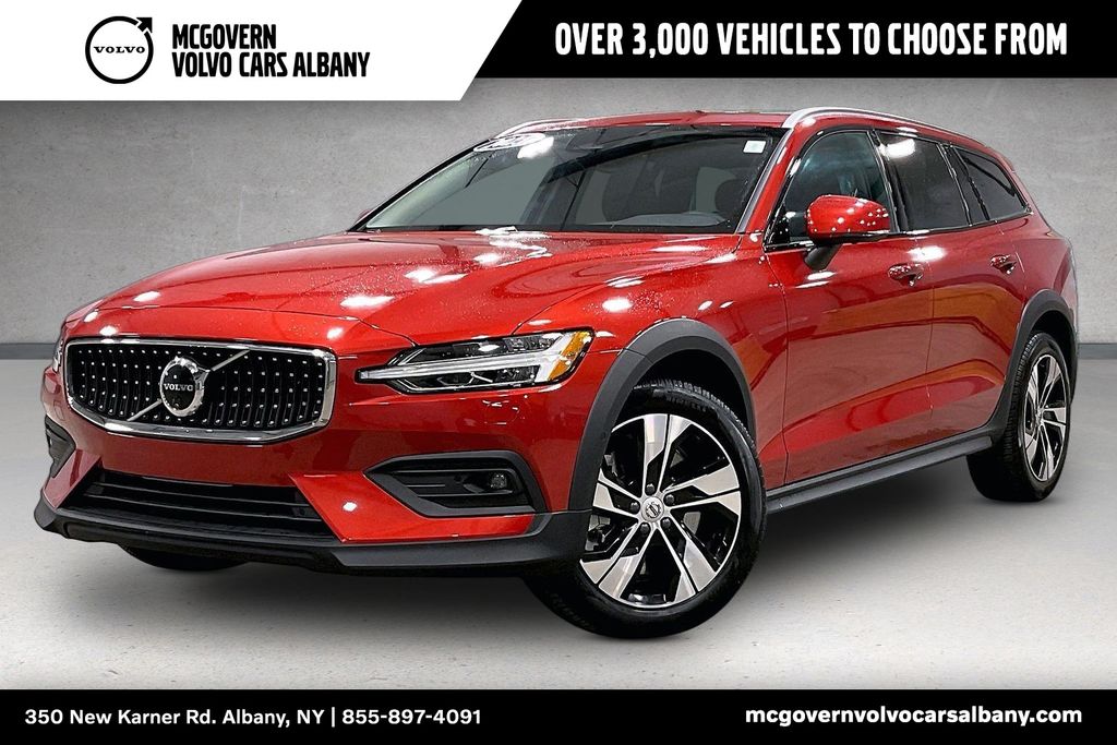 Fusion Red Metallic 2025 Volvo V60 Cross Country B5 Plus AWD Wagon All-Wheel Drive Automatic