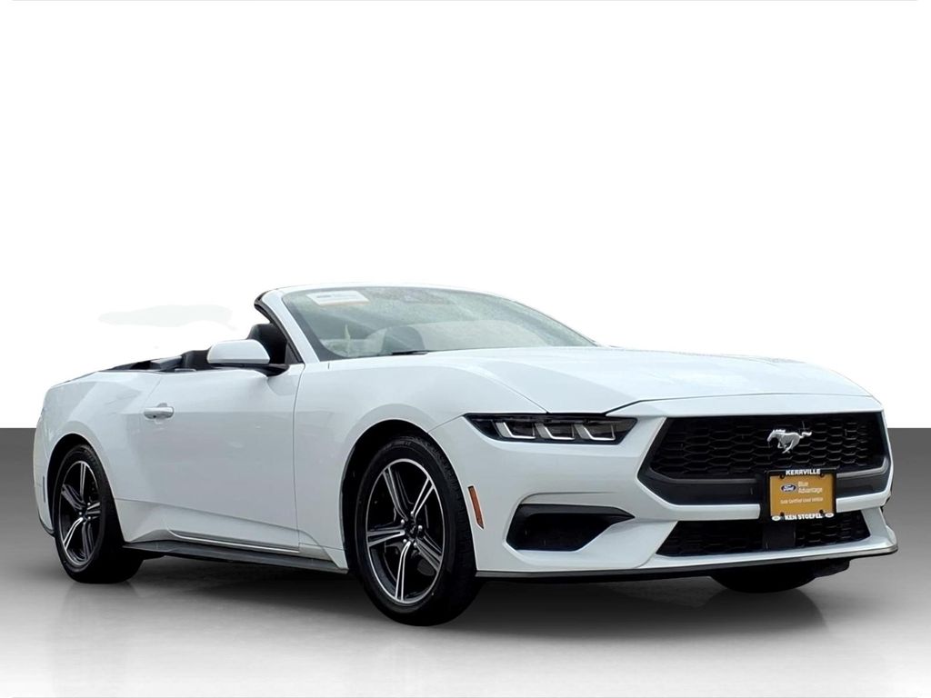 Oxford White 2024 Ford Mustang EcoBoost Convertible RWD Convertible Rear-Wheel Drive Automatic