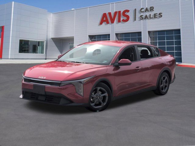 Currant Red 2025 Kia K4 LXS FWD Sedan Front-Wheel Drive Continuously Variable Transmission
