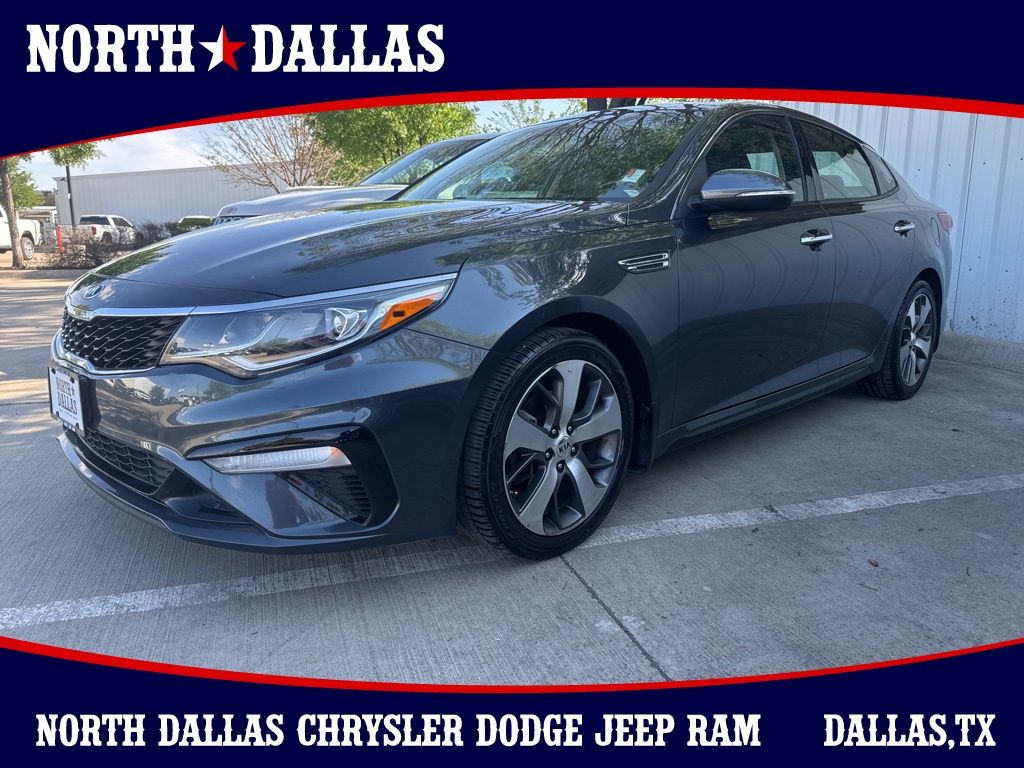 Gray 2019 Kia Optima S FWD Sedan Front-Wheel Drive 6-Speed Automatic