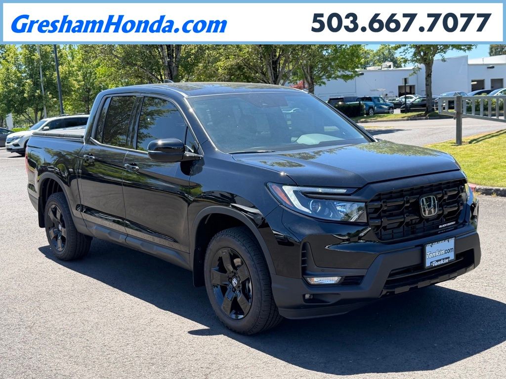 Crystal Black Pearl 2026 Honda Ridgeline Pickup Truck All-Wheel Drive 9-Speed Automatic