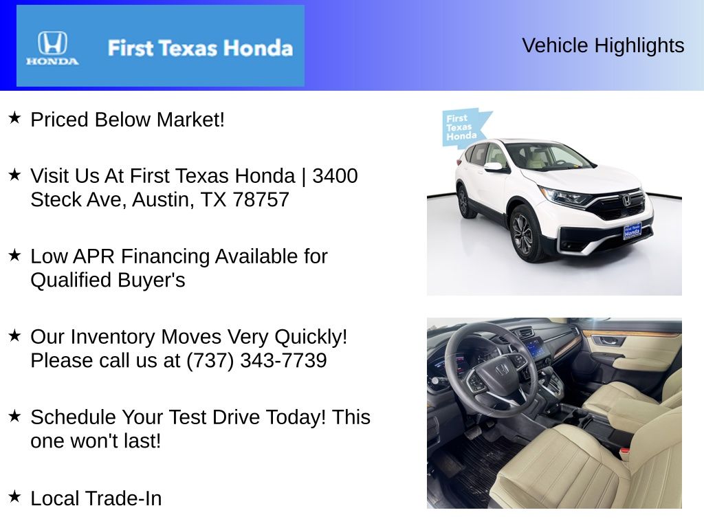 Used Car 2022 Honda Cr-v  Ex For Sale Under $30,000 In Austin, Texas