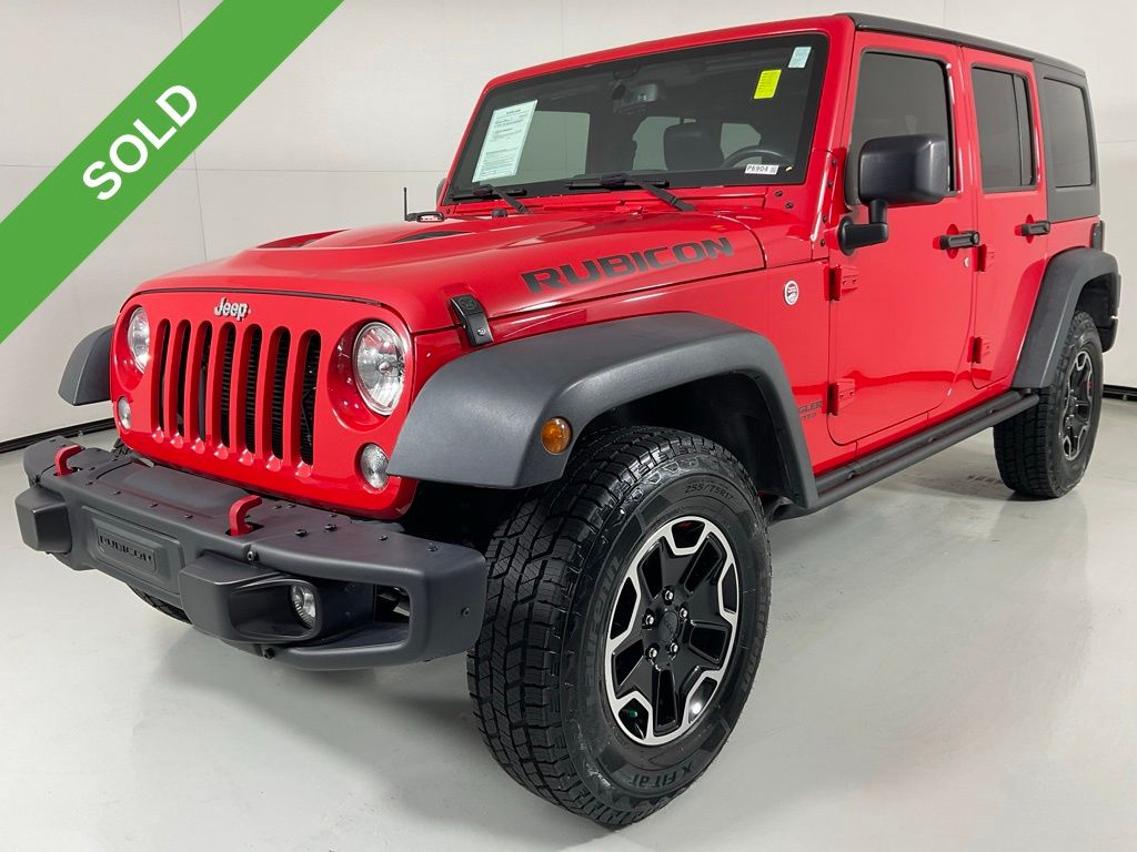 Firecracker Red Clearcoat 2016 Jeep Wrangler Unlimited Rubicon 4WD SUV / Crossover Four-Wheel Drive 5-Speed Automatic
