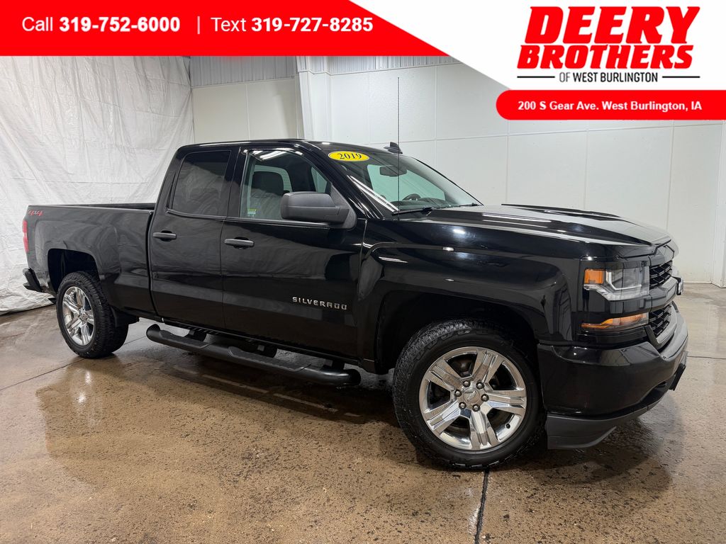 Black 2019 Chevrolet Silverado 1500 Pickup Truck Four-Wheel Drive 6-Speed Automatic Overdrive