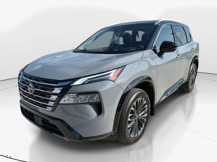 2025 Boulder Gray Pearl/Super Black Nissan Rogue Platinum FWD SUV
