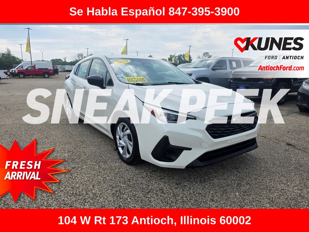 Crystal White Pearl 2024 Subaru Impreza Wagon All-Wheel Drive Continuously Variable Transmission