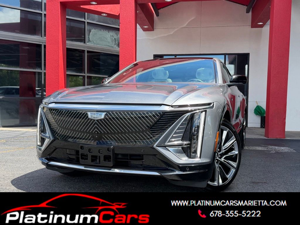 Gray (Satin Steel Metallic) 2023 Cadillac LYRIQ SUV / Crossover Rear-Wheel Drive 1-Speed Automatic