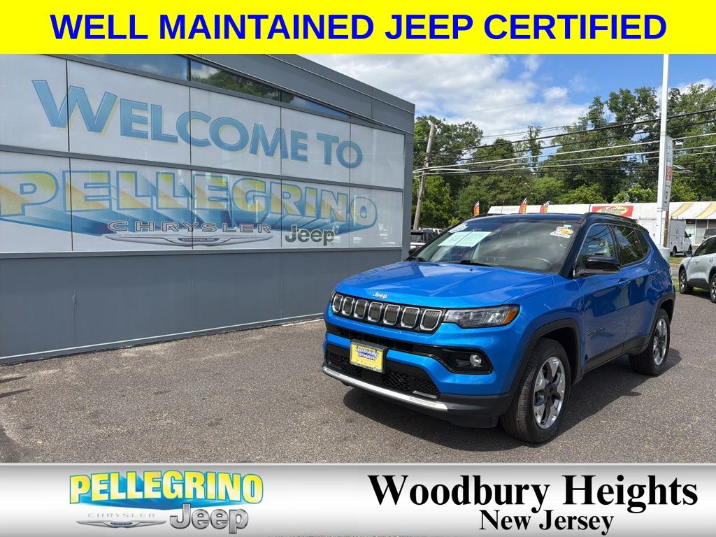 2022 Jeep Compass Limited 4WD Azul (Laser Blue Pearlcoat) SUV/Crossover Todo terreno 9 velocidades Automática