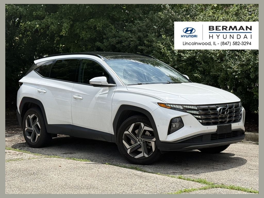 Serenity White Pearl 2023 Hyundai Tucson SUV / Crossover All-Wheel Drive 8-Speed Automatic