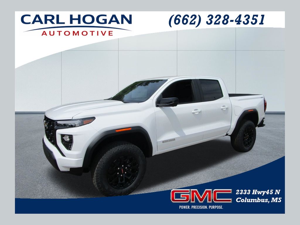 Summit White 2026 GMC Canyon Elevation Crew Cab 4WD Pickup Truck Four-Wheel Drive 8-Speed Automatic