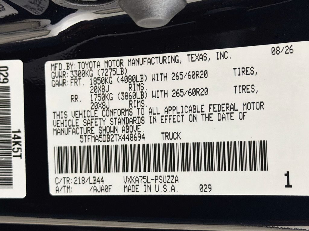New 2026 Toyota Tundra Truck
