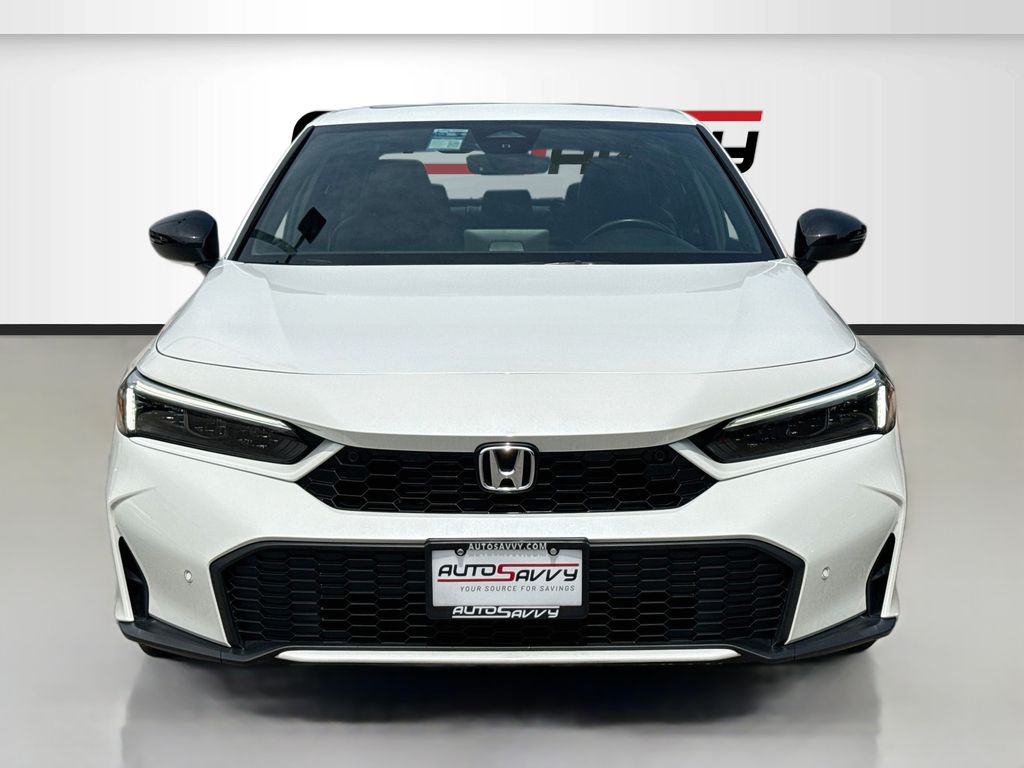 2025 Honda Civic Hybrid Sport Touring White at AutoSavvy Houston Southwest