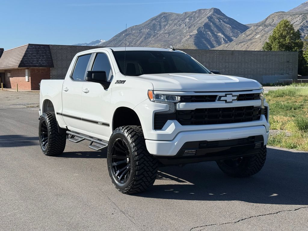 Summit White 2023 Chevrolet Silverado 1500 Pickup Truck Four-Wheel Drive Automatic