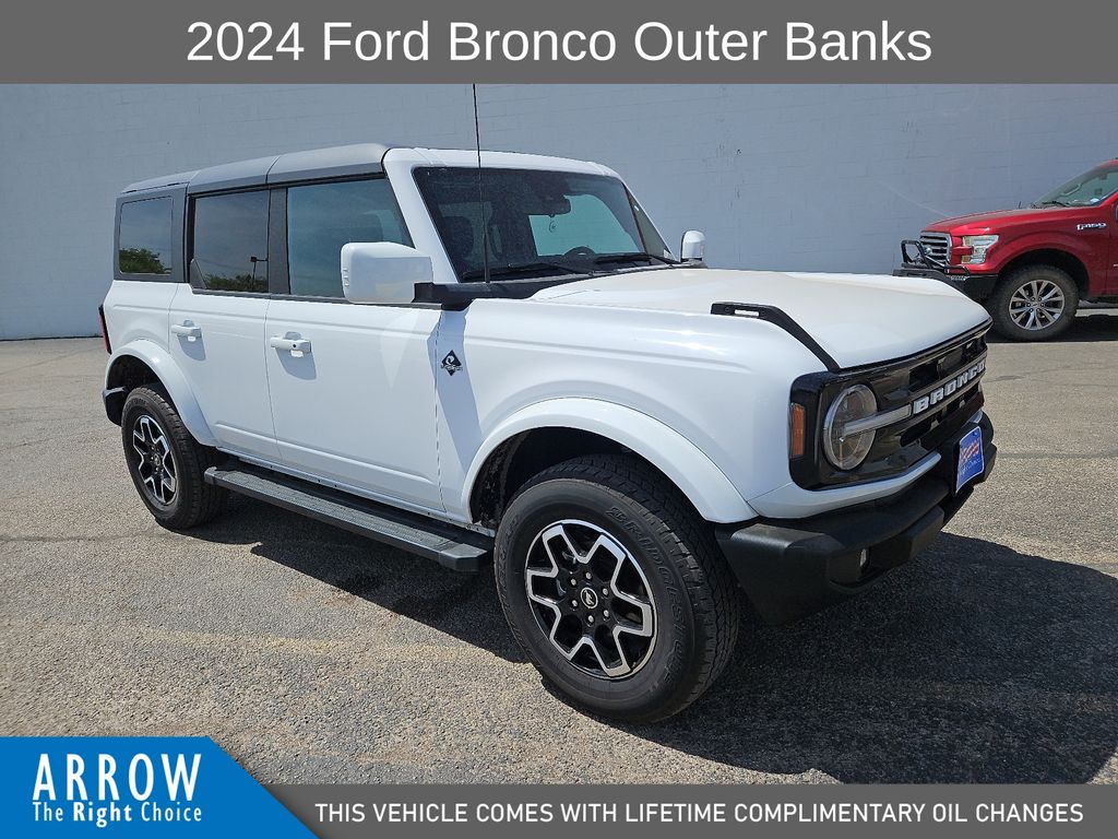Oxford White 2024 Ford Bronco Outer Banks 4-Door 4WD SUV / Crossover Four-Wheel Drive Automatic