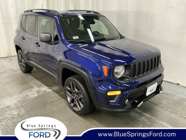 Jetset Blue Clearcoat 2021 Jeep Renegade SUV / Crossover Four-Wheel Drive 9-Speed Automatic