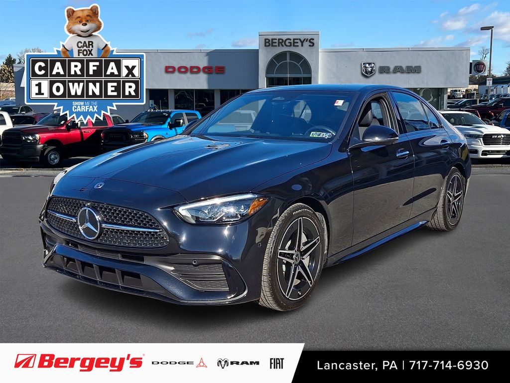 Black 2024 Mercedes-Benz C-Class C 300 4MATIC Sedan All-Wheel Drive 9-Speed Automatic