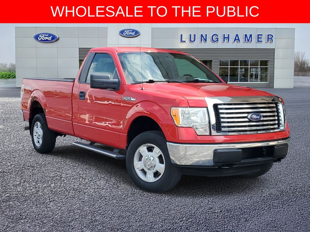 Red 2010 Ford F-150 XLT LB 4WD Pickup Truck Four-Wheel Drive 6-Speed Automatic