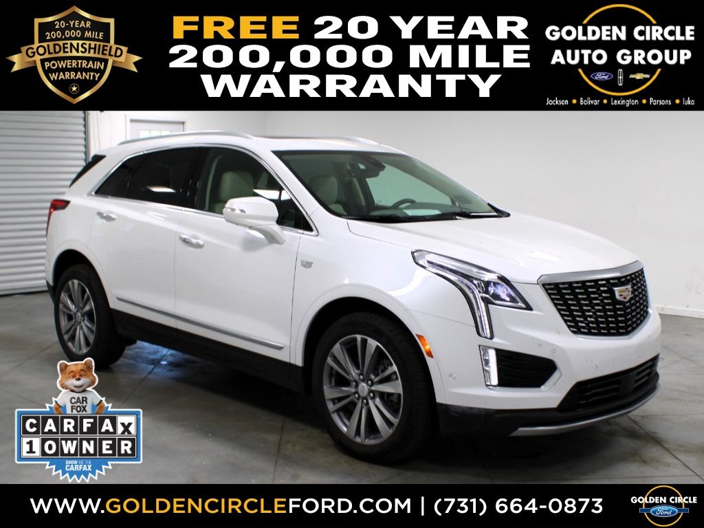 Crystal White Tricoat 2025 Cadillac XT5 Premium Luxury FWD SUV / Crossover Front-Wheel Drive 9-Speed Automatic
